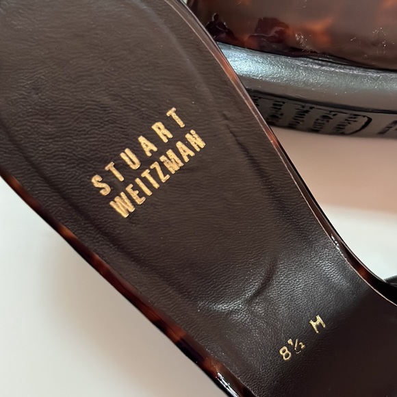 Stuart Weitzman tortoise wedge sandals - Picture 3 of 9